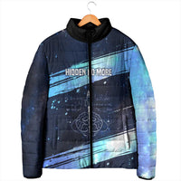 Katherine Johnson Padded Jacket with Galaxy Background, Hidden No More Quote and Rocket Brain Equation - Wonder Print Shop
