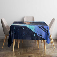 Katherine Johnson Tablecloth with Galaxy Background, Hidden No More Quote and Rocket Brain Equation - Wonder Print Shop