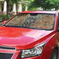 Valentine Buck Auto Sun Shade with Camo Cap and XOXO Pattern Retro Hunting