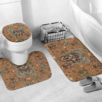 Valentine Buck Bathroom Set with Camo Cap and XOXO Pattern Retro Hunting