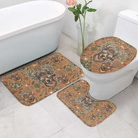 Valentine Buck Bathroom Set with Camo Cap and XOXO Pattern Retro Hunting