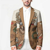 Valentine Buck Blazer with Camo Cap and XOXO Pattern Retro Hunting