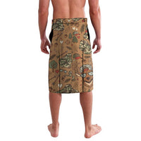 Valentine Buck Lavalava with Camo Cap and XOXO Pattern Retro Hunting