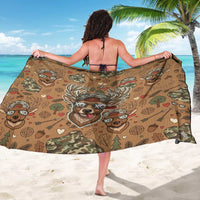 Valentine Buck Sarong with Camo Cap and XOXO Pattern Retro Hunting