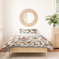Chill Capybara Vibes Bedding Set with Hammock and Coconut Tropical Relaxed Style
