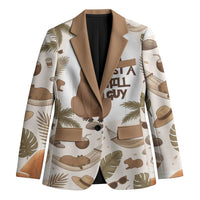 Chill Capybara Vibes Blazer with Hammock and Coconut Tropical Relaxed Style