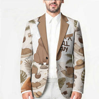 Chill Capybara Vibes Blazer with Hammock and Coconut Tropical Relaxed Style