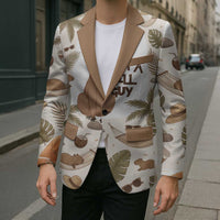 Chill Capybara Vibes Blazer with Hammock and Coconut Tropical Relaxed Style