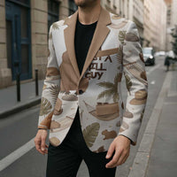 Chill Capybara Vibes Blazer with Hammock and Coconut Tropical Relaxed Style