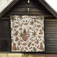 Chill Capybara Vibes Quilt with Hammock and Coconut Tropical Relaxed Style