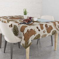 Chill Capybara Vibes Tablecloth with Hammock and Coconut Tropical Relaxed Style