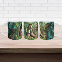 Brr Brr Patapim Ceramic Mug Glowing Heart and Magical Tree Roots in Enchanted Woods