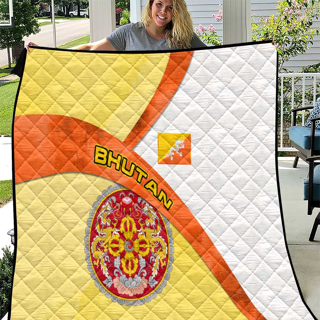 Bhutan Mandala Heritage Quilt with National Flag Colors