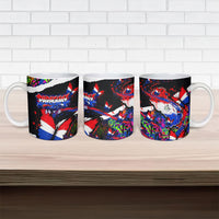 Paraguay Flag Day Ceramic Mug Colorful Graffiti Map Butterflies