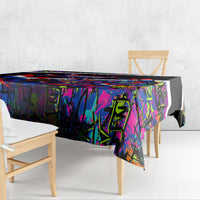 Paraguay Flag Day Tablecloth Colorful Graffiti Map Butterflies