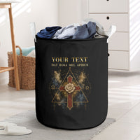 Personalized Rosicrucians Laundry Basket Sapiens Dominabitur Astris Rose Cross