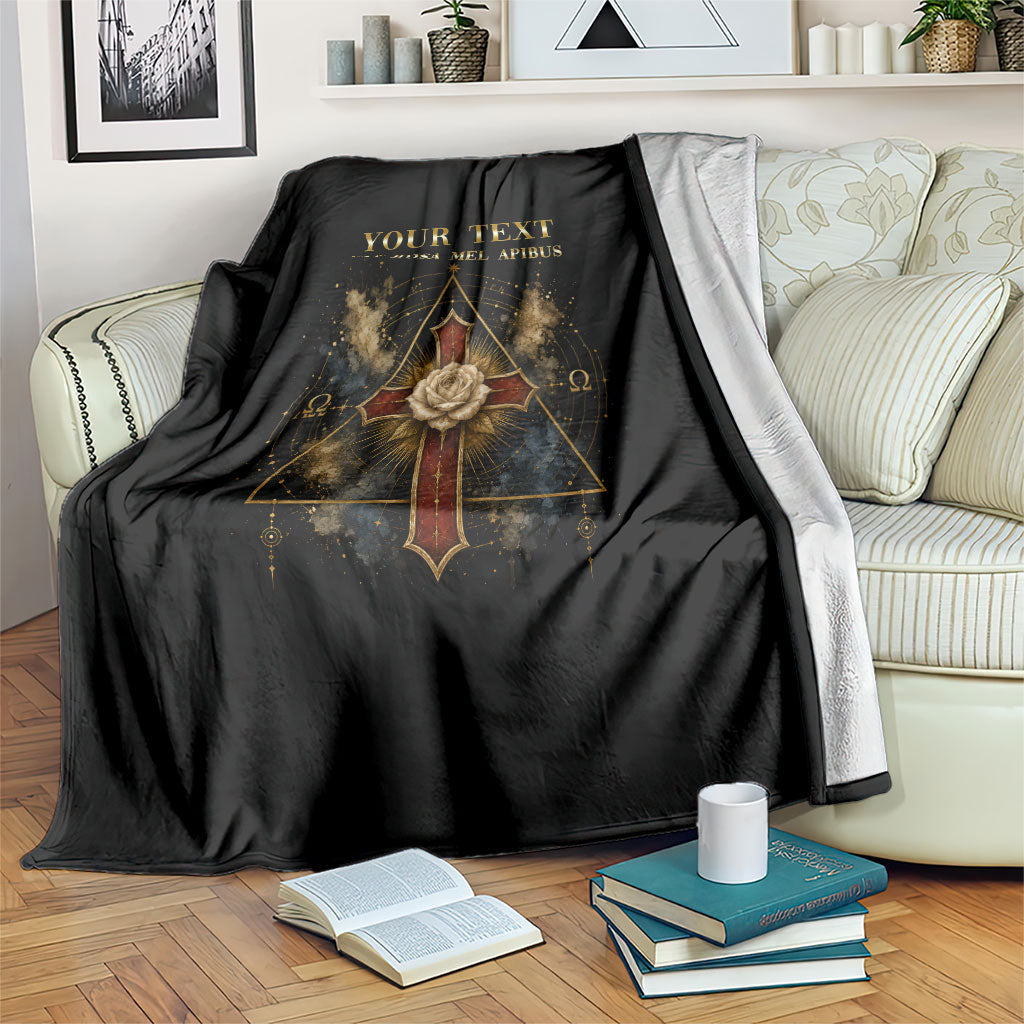 Personalized Rosicrucians Blanket Sapiens Dominabitur Astris Rose Cross