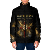 Personalized Rosicrucians Padded Jacket Sapiens Dominabitur Astris Rose Cross