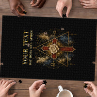 Personalized Rosicrucians Puzzle Sapiens Dominabitur Astris Rose Cross