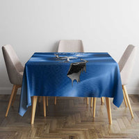 Fishing Custom South Carolina Flag Tablecloth Fish Hook Graphic in Blue Gradient Design - Wonder Print Shop