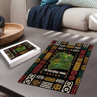 Ivory Coast wildlife map jigsaw puzzle with box
