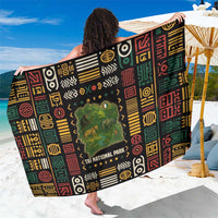 Ivory Coast Sarong with Taï National Park Wildlife Map Design - Wonder Print Shop