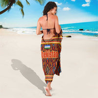 Uzbekistan Sarong with Traditional Geometric Motif Design - Wonder Print Shop