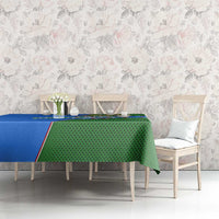 Uzbekistan Tablecloth with National Coat of Arms and Modern Gradient Design - Wonder Print Shop