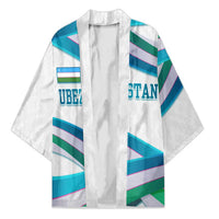 Uzbekistan Kimono with Ribbon Wave Design - Wonder Print Shop