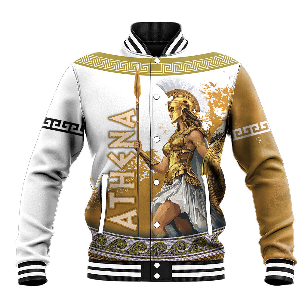 Athena Greek Goddess Baseball Jacket Ancient Mythology Warrior Art