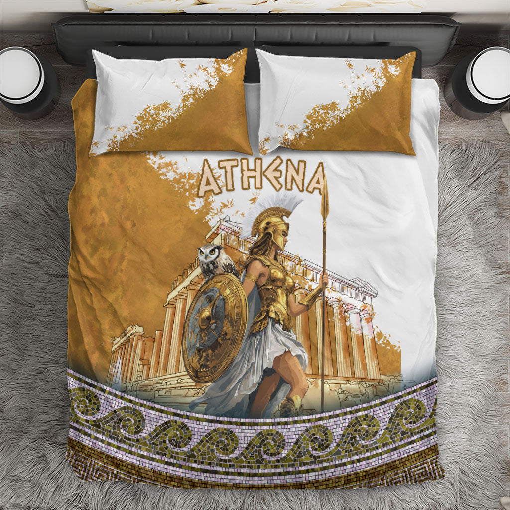 Athena Greek Goddess Bedding Set Ancient Mythology Warrior Art