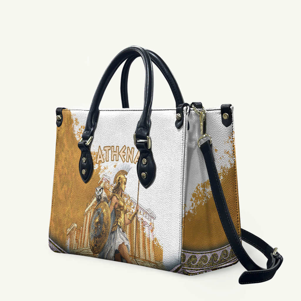 Athena Greek Goddess Leather Bag Ancient Mythology Warrior Art