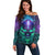 You My Friend Should Have Been Swallowed Skull Off Shoulder Sweater - Wonder Print Shop