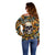 Shine Like A Sunflower Skull Off Shoulder Sweater - Wonder Print Shop