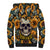 Shine Like A Sunflower Skull Sherpa Hoodie - Wonder Print Shop