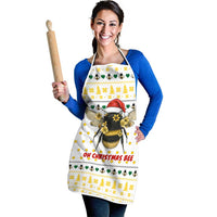 Oh Christmas Bee Bee Christmas Apron Xmas Holiday Patterns - Wonder Print Shop
