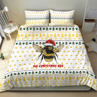 Oh Christmas Bee Bee Christmas Bedding Set Xmas Holiday Patterns - Wonder Print Shop