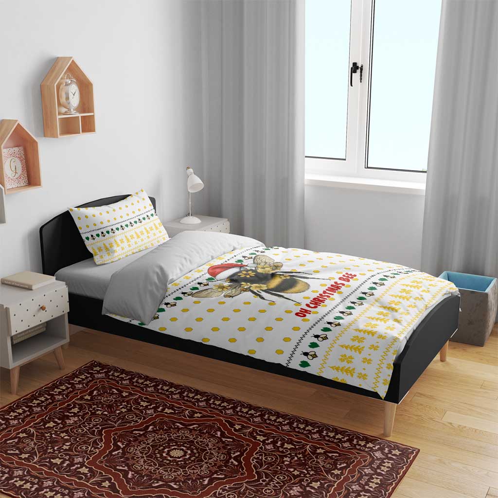 Oh Christmas Bee Bee Christmas Bedding Set Xmas Holiday Patterns - Wonder Print Shop