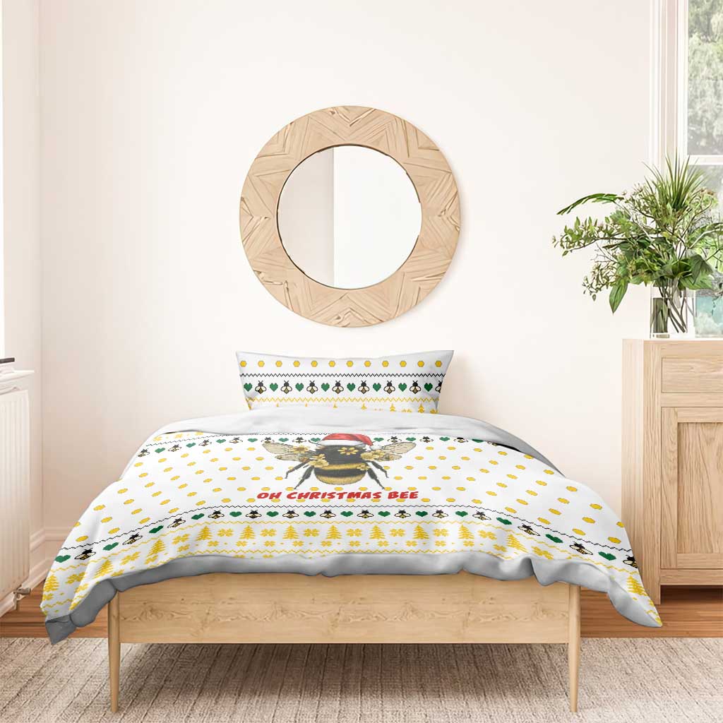 Oh Christmas Bee Bee Christmas Bedding Set Xmas Holiday Patterns - Wonder Print Shop