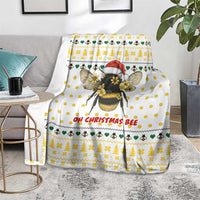 Oh Christmas Bee Bee Christmas Blanket Xmas Holiday Patterns - Wonder Print Shop
