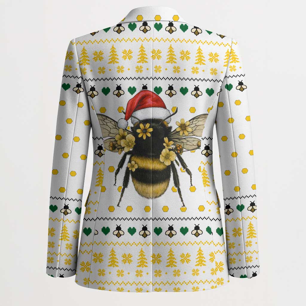 Oh Christmas Bee Bee Christmas Blazer Xmas Holiday Patterns - Wonder Print Shop