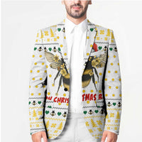 Oh Christmas Bee Bee Christmas Blazer Xmas Holiday Patterns - Wonder Print Shop