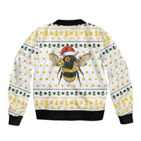 Oh Christmas Bee Bee Christmas Bomber Jacket Xmas Holiday Patterns - Wonder Print Shop
