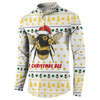 Oh Christmas Bee Bee Christmas Button Sweatshirt Xmas Holiday Patterns - Wonder Print Shop