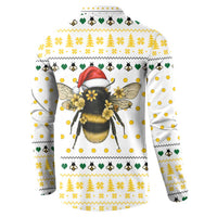 Oh Christmas Bee Bee Christmas Button Sweatshirt Xmas Holiday Patterns - Wonder Print Shop