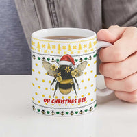 Oh Christmas Bee Bee Christmas Ceramic Mug Xmas Holiday Patterns - Wonder Print Shop