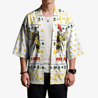 Oh Christmas Bee Bee Christmas Kimono Xmas Holiday Patterns - Wonder Print Shop