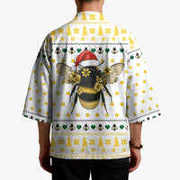 Oh Christmas Bee Bee Christmas Kimono Xmas Holiday Patterns - Wonder Print Shop