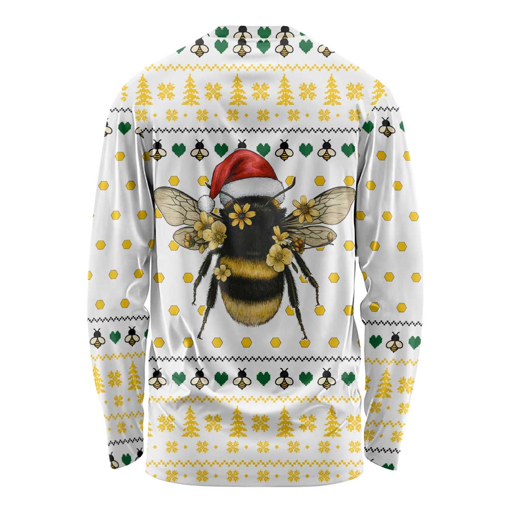 Oh Christmas Bee Bee Christmas Long Sleeve Shirt Xmas Holiday Patterns - Wonder Print Shop