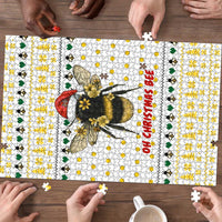 Oh Christmas Bee Bee Christmas Puzzle Xmas Holiday Patterns - Wonder Print Shop